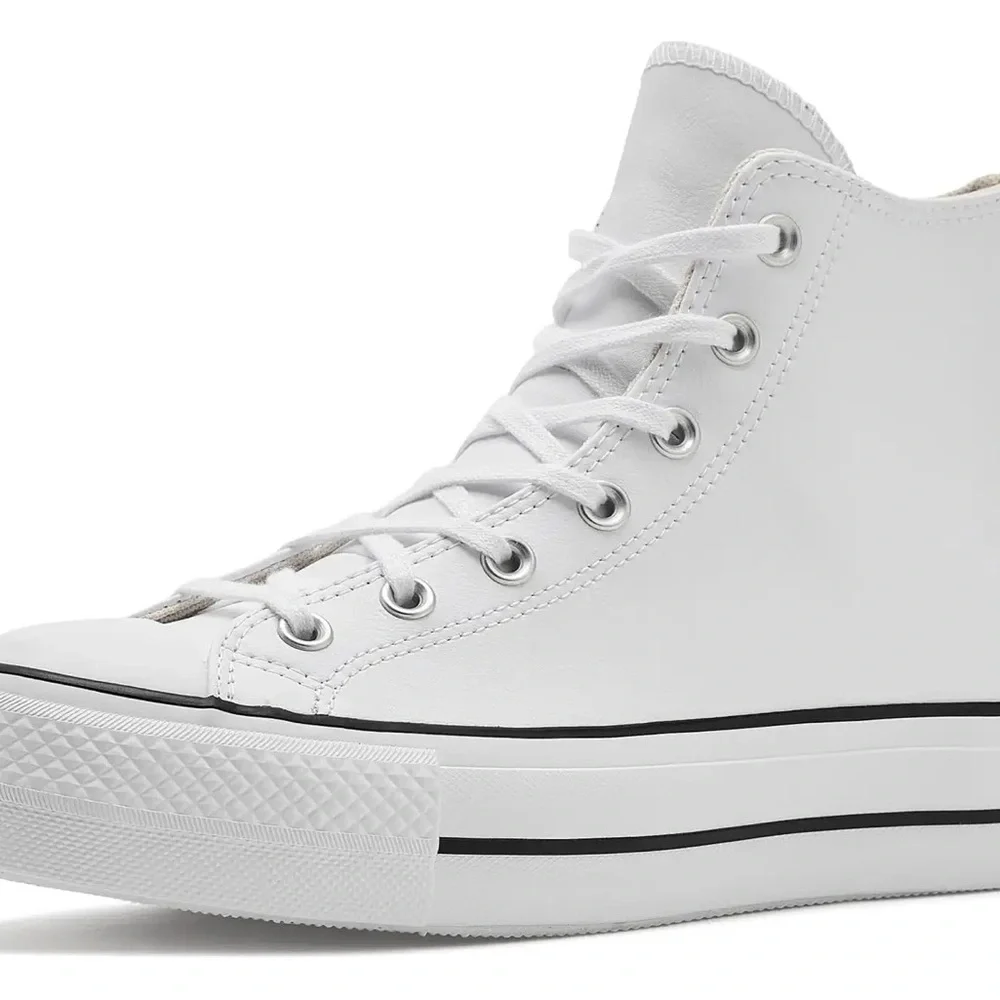 Converse Chuck Taylor All Star High Top Platform Leather Sneakers - Picture 10 of 15